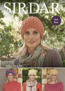 Sirdar 8151 Hats Knitted in #3/DK weight yarn